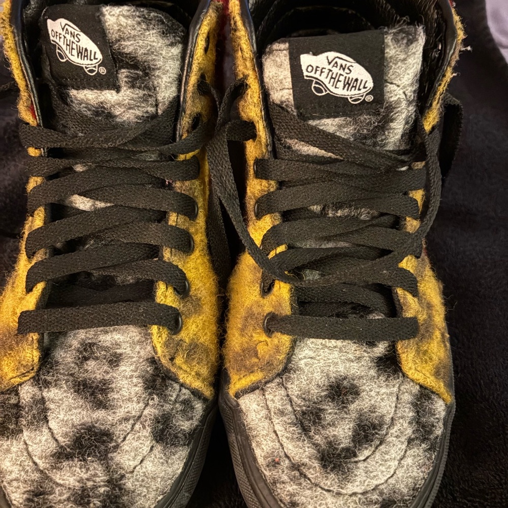 Vans Leopard Platform High-Top Sneakers